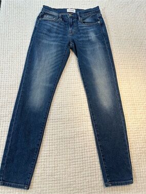 FRAME Le Garcon Slim Boyfriend Jeans Riley Wash Size 24 Short/Crop - EUC